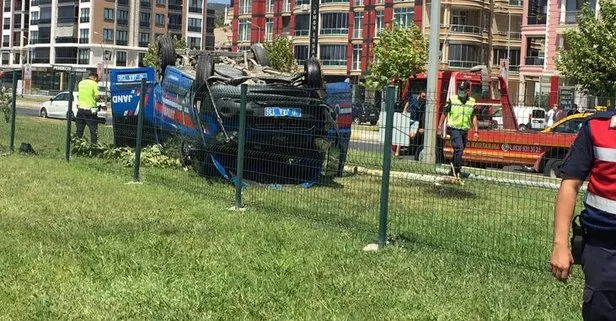 Otomobille çarpışan araçtaki 3 asker yaralandı!