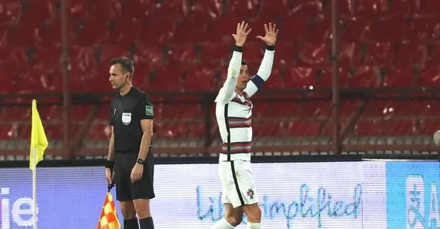 Attığı gol verilmeyen Cristiano Ronaldo çılgına döndü