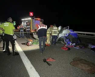 İstanbul-İzmir yolunda korkunç kaza