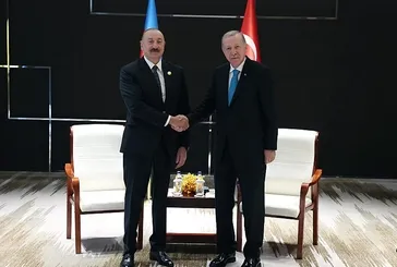 Başkan Erdoğan Aliyev ile bir araya geldi