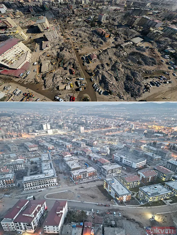 Deprem bölgesinin iki yıllık değişimi böyle görüntülendi! Hatay, Adıyaman, Malatya... - 3