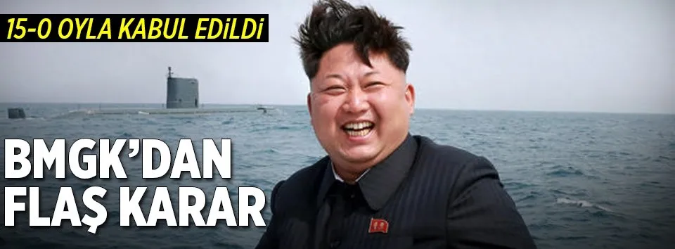 BMGK’dan flaş Kuzey Kore kararı!