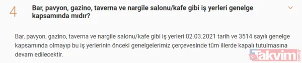 Kafe restoranlarda HES kodu zorunlu mu? Kahvehanelerde oyun serbest mi? Kimler toplu taşıma kullanabilecek? - 14