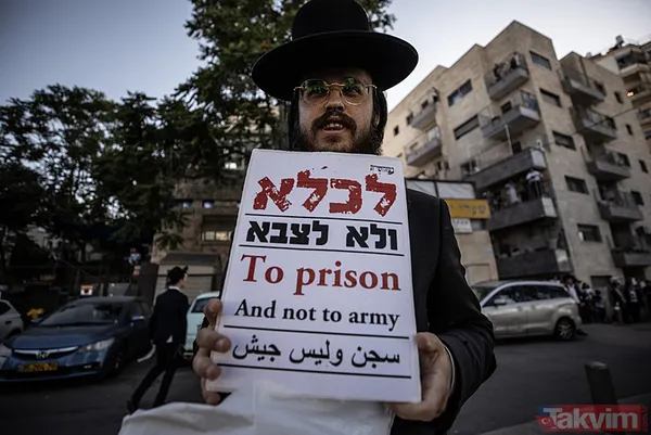 Ultra Ortodoks Yahudiler (Harediler) soykırımcı İsrail'in zorunlu askerlik hizmetini protesto etti: Otoyolu trafiğe kapattılar - 29