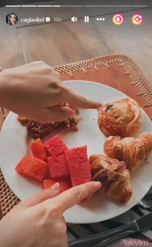 Bir deri bir kemik kalan Çağla Şıkel'in kahvaltısı olay oldu! Tabaktakileri görenler gözlerine inanamadı: Sadece domates ve peynir... - 7
