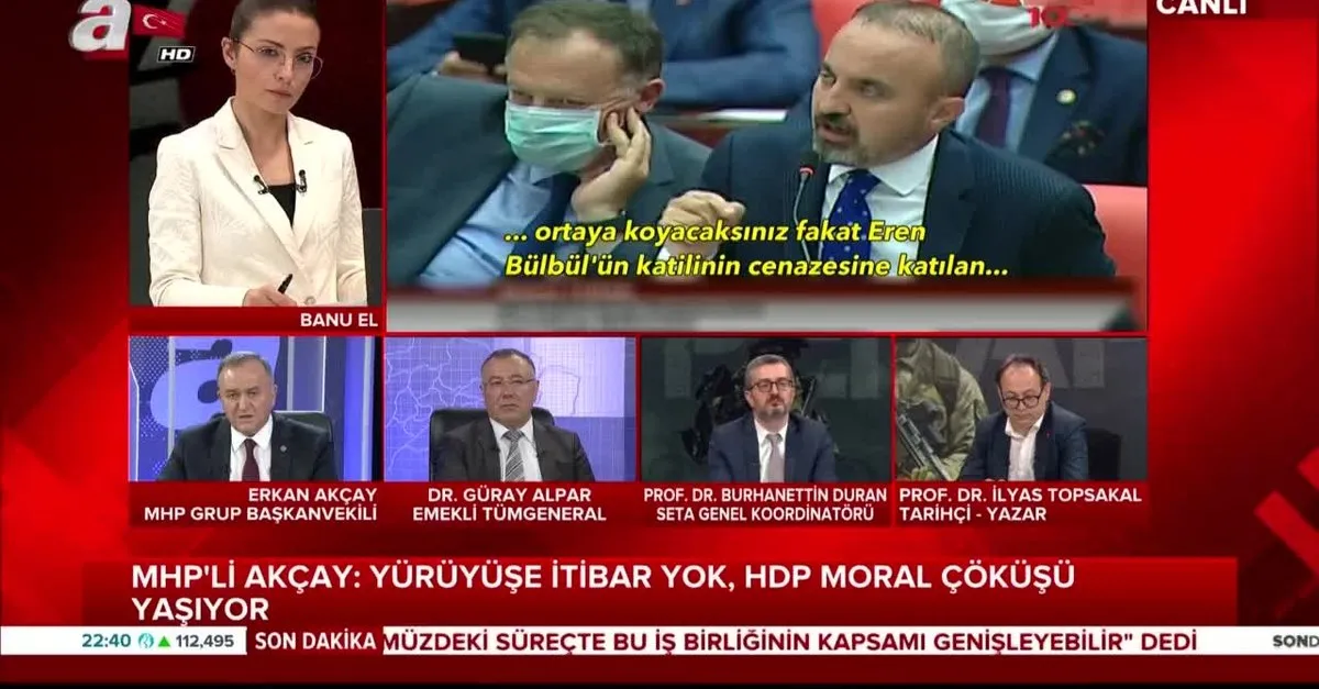 MHP'li Erkan Akçay'dan A Haber canlı yayınında flaş açıklamalar: HDP-CHP iş birliği, CHP-PKK iş birliğine gidiyor