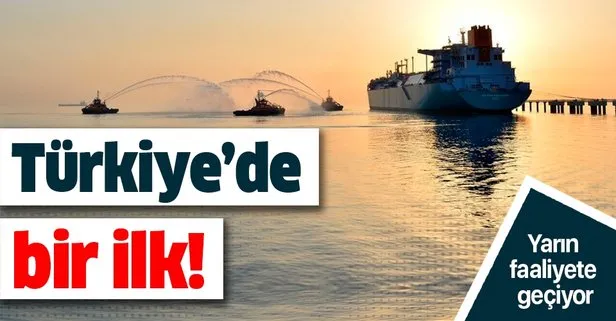Türkiye’de bir ilk! Yeni yüzer doğalgaz terminali yarın İzmir’de faaliyete geçiyor