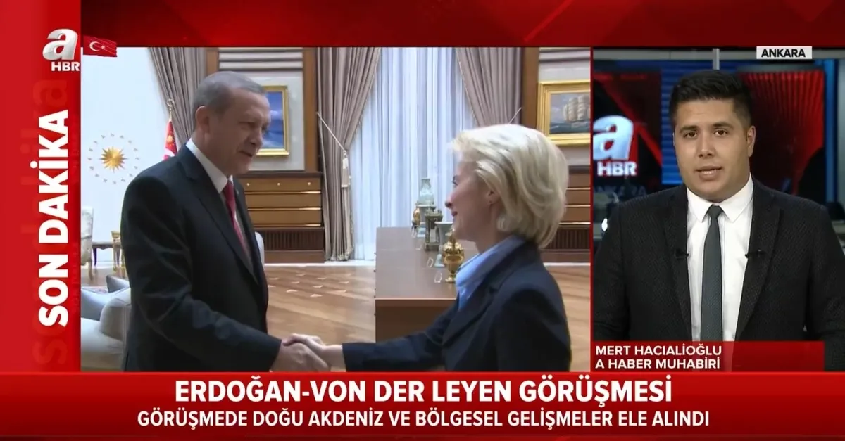 Son dakika: Başkan Erdoğan AB Komisyon Başkanı Ursula von der Leyen ile görüştü
