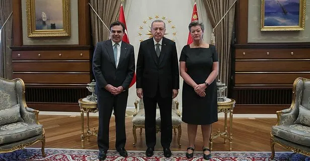 Başkan Erdoğan AB heyetini kabul etti