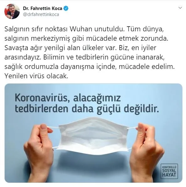 Sağlık Bakanı Fahrettin Koca üç fotoğrafla koronavirüs uyarısı yaptı!-3