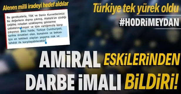 Cuntacılığa özenen emekli amirallere sert tepki