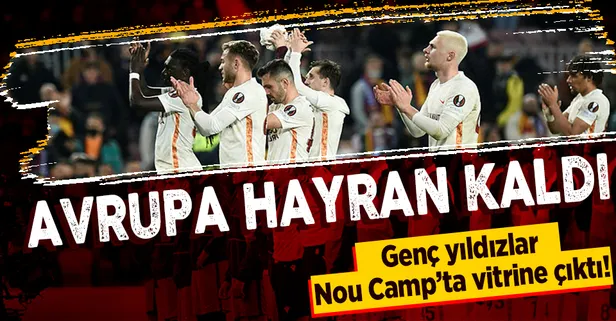 Galatasaray’ın genç yıldızları Nou Camp’ta vitrine çıktı! Kerem, Nelsson, Marcao scoutların büyük beğenisini kazandı