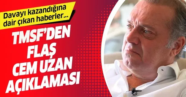 son dakika tmsf den flas cem uzan