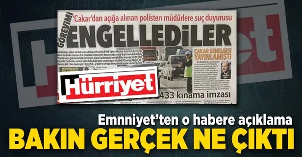 Bakın gerçek ne çıktı? O habere Emniyetten açıklama