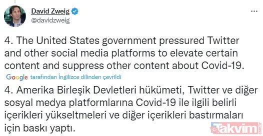 Elon Musk'tan 9. ve 10. Twitter ifşaatları! CIA, FBI ve Pentagon sansürü ifşa oldu: Dikkat çeken Kovid-19 detayı - 21