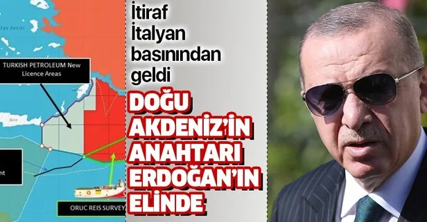 İtalyan basını manşetlere taşıdı: Doğu Akdeniz’in anahtarı Erdoğan’ın elinde!