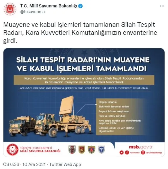 envantere-girdi-savunmadaki-yeni-gucumuz-olacak-silah-tespit-radari-1639156430842.jpg Envantere girdi! Savunmadaki yeni gücümüz olacak: Silah Tespit Radarı-1