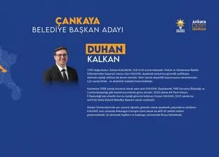 AK Parti Ankara Çankaya belediye başkan adayı Duhan Kalkan kimdir, kaç yaşında, mesleği ne?