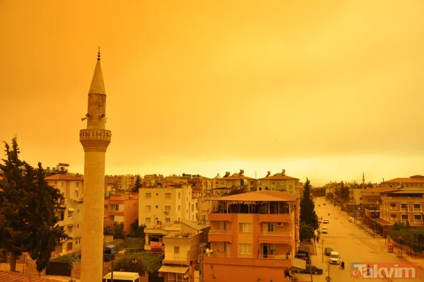 Dışarı çıkan yanar! Göz gözü görmüyor! Meteoroloji uyarmıştı: Türkiye'nin güneyini toz bulutu sardı - 7