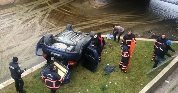 Son dakika: Çankırı’da feci kaza! Otomobil 5 metre yükseklikten yere çakıldı: 7 yaralı