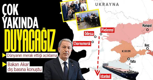 Milli Savunma Bakanı Hulusi Akar: Çok yakında ilk geminin Ukrayna limanlarından ayrıldığını duyacağız
