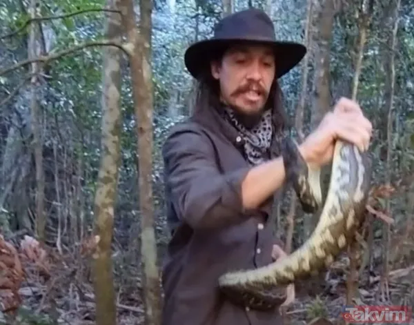 Sadece yardım etmek istemişti! Eline aldığı dev piton talihsiz adamın atardamarını parçaladı: İşte o anlar - 18