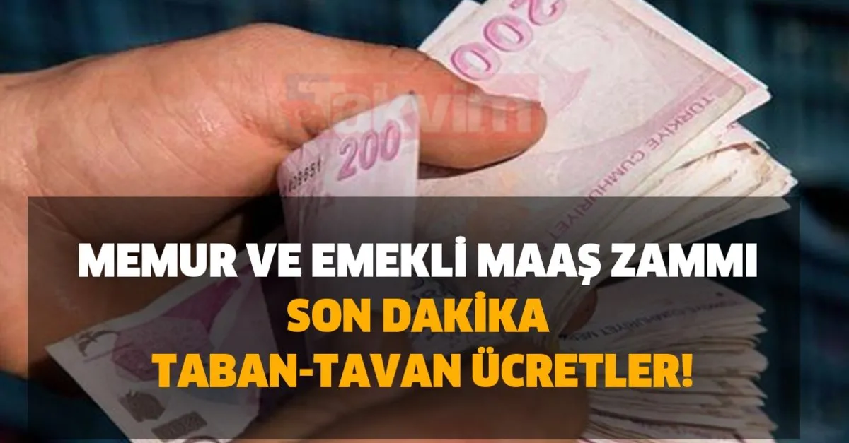 4 Ocak Memur Ve Emekli Maas Zammi Son Dakika Taban Tavan Ucretler Emekli Ve Memur Maas Hesaplama Nasil Yapilir Takvim