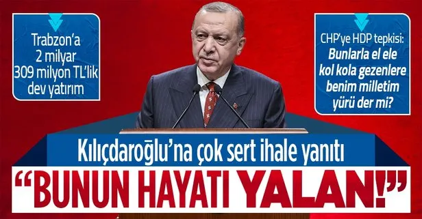 SON DAKİKA! Başkan Erdoğan’dan CHP Genel Başkanı Kemal Kılıçdaroğlu’na ihale yanıtı: Bunun hayatı yalan
