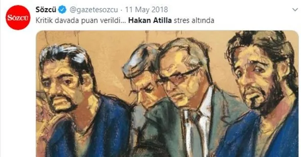Hakan Atilla alnının akıyla Türkiye'ye döndü geriye ABD'deki kumpas davasının destekçisi Sözcü'nün bu haberleri kaldı