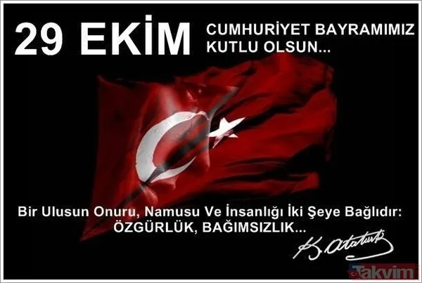 Resimli 29 Ekim Cumhuriyet Bayramı mesajları! Cumhuriyet Bayramı'nın 95'inci yıl dönümü kutlu olsun - 16