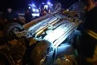 Gaziantep'te takla atarak yoldan çıkan araçtaki 3 kişi hayatını kaybetti