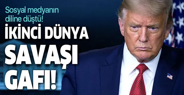 ABD Başkanı Donald Trump'ın İkinci Dünya Savaşı ve İspanyol gribi gafı sosyal medyada gündem oldu!