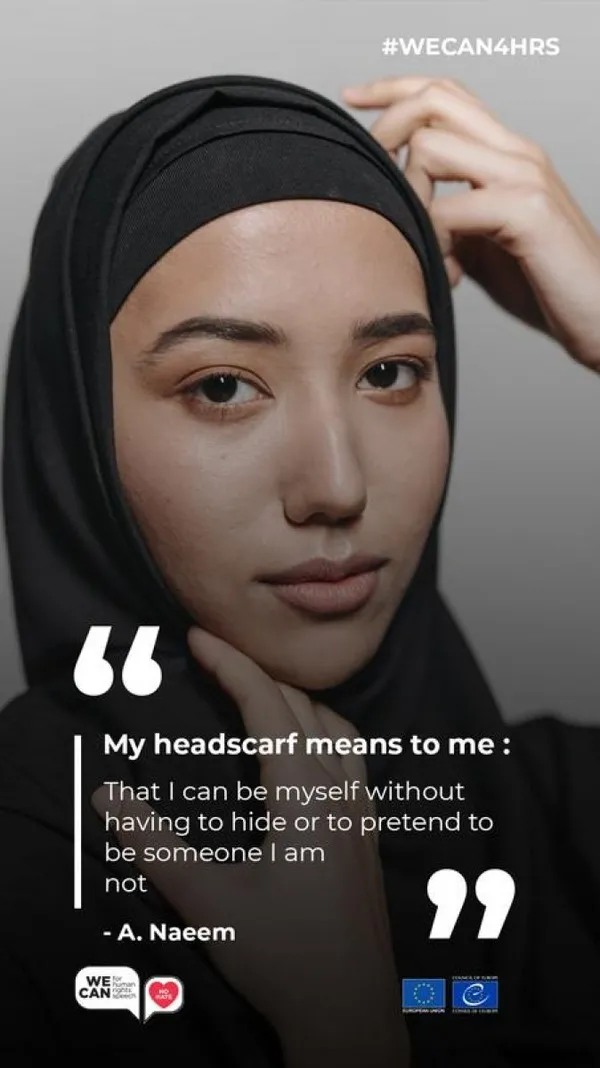 Fransa’da İslam düşmanları yine sahnede! Avrupa Konseyi’nin başörtülü afişlerini sildirdiler