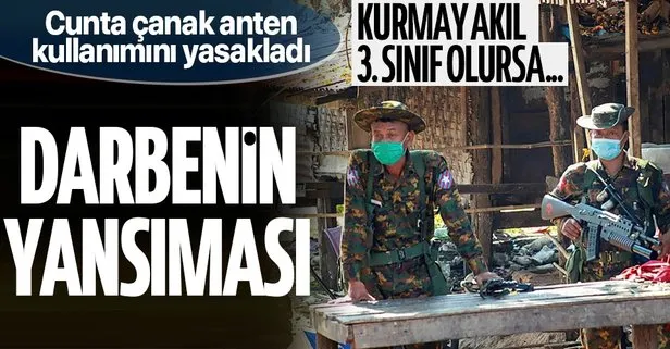 Myanmar'da darbeciler, çanak anten kullanımını yasakladı