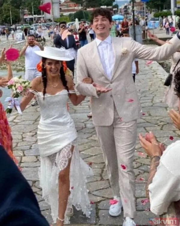 Son dakika: Ebru Şahin ile Cedi Osman evlendi! Böyle gelin görülmedi! Ebru Şahin beyazlar içinde büyüledi! İşte nikahtan ilk kareler... - 6