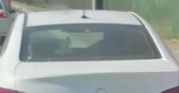 Maslak’ta bir kadın otomobilin içinde darp edildi: O anlar cep telefonu kamerasına yansıdı