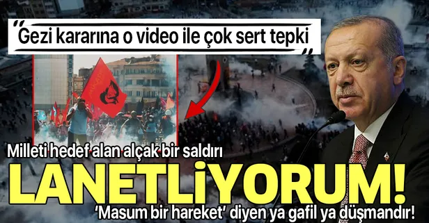 Başkan Erdoğan'dan Gezi davasındaki beraat kararına tepki: Gezi olayları tıpkı askeri darbeler gibi milleti hedef alan alçak bir saldırıdır