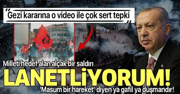 Başkan Erdoğan’dan Gezi davasındaki beraat kararına tepki: Gezi olayları tıpkı askeri darbeler gibi milleti hedef alan alçak bir saldırıdır