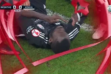 ▶️ Beşiktaş'ta Omar Colley'in dudağı patladı! İşte o an