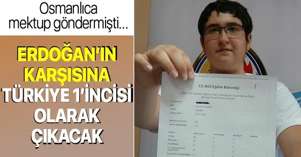 Onur Alperen Yılmaz, Osmanlıca mektup yazdığı Başkan Erdoğan’ın karşısına Türkiye 1’incisi olarak çıkacak