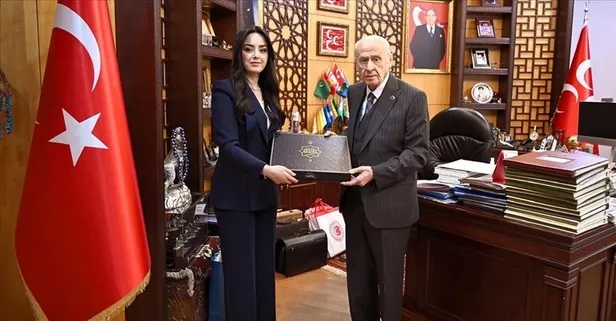 "Eserlerle Devlet Bahçeli" kitabı yayımlandı: Kapak tasarımı dikkat çekti