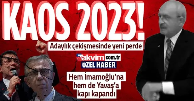 Adaylık kaosunda yeni perde! Ekrem İmamoğlu ve Mansur Yavaş’a kapı bir kez daha kapandı: CHP’nin adayı Kemal Kılıçdaroğlu
