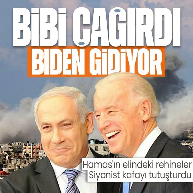 Bibi çağırdı Biden gidiyor: ABD Başkanı Hamasın elindeki rehineleri almak için İsraile koşuyor