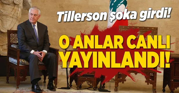 Tillerson şoka girdi! O anlar canlı yayınlandı
