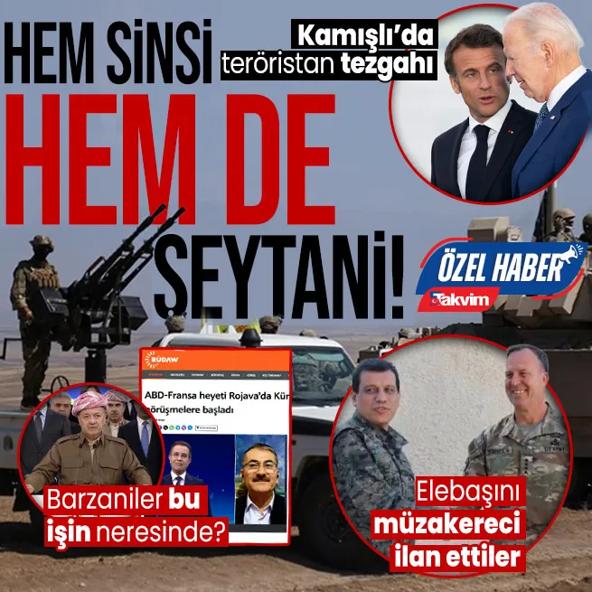 Suriyenin kuzeyinde ABD-Fransa şeytanlığı! YPG elebaşı Ferhat Abi Şahini Şam müzakerecisi ilan ettiler: Barzaniler bu işin neresinde?