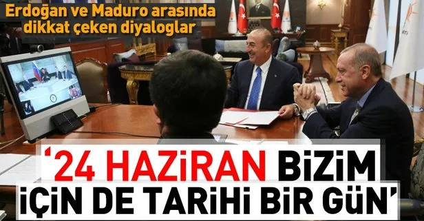 Erdoğan ve Maduro telekonferansla anlaşma imzaladı