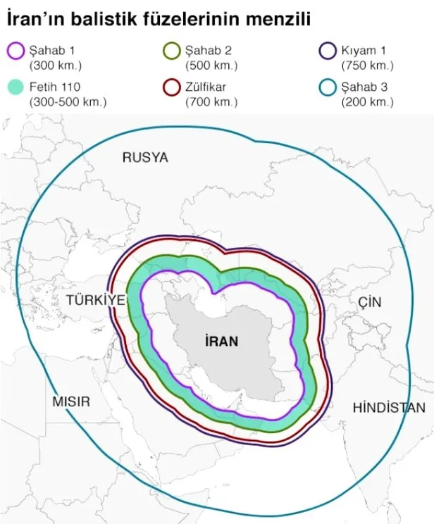 ABD'ye tehditler savuran İran'ın elini kolunu bağlayan harita-2