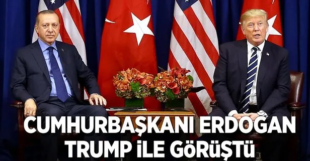 Cumhurbaşkanı Erdoğan, Trump ile görüştü