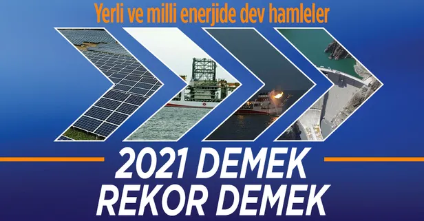 2021 enerjide rekor üstüne rekor kırıldı! Yerli ve milli enerjide dev hamleler