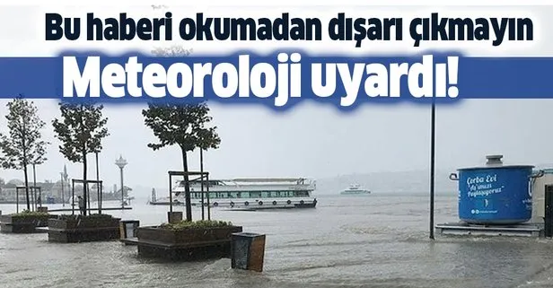 İstanbul'da bugün yağmur yağacak mı?